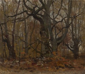 Autumn Forest by Laszlo Mednyanszky